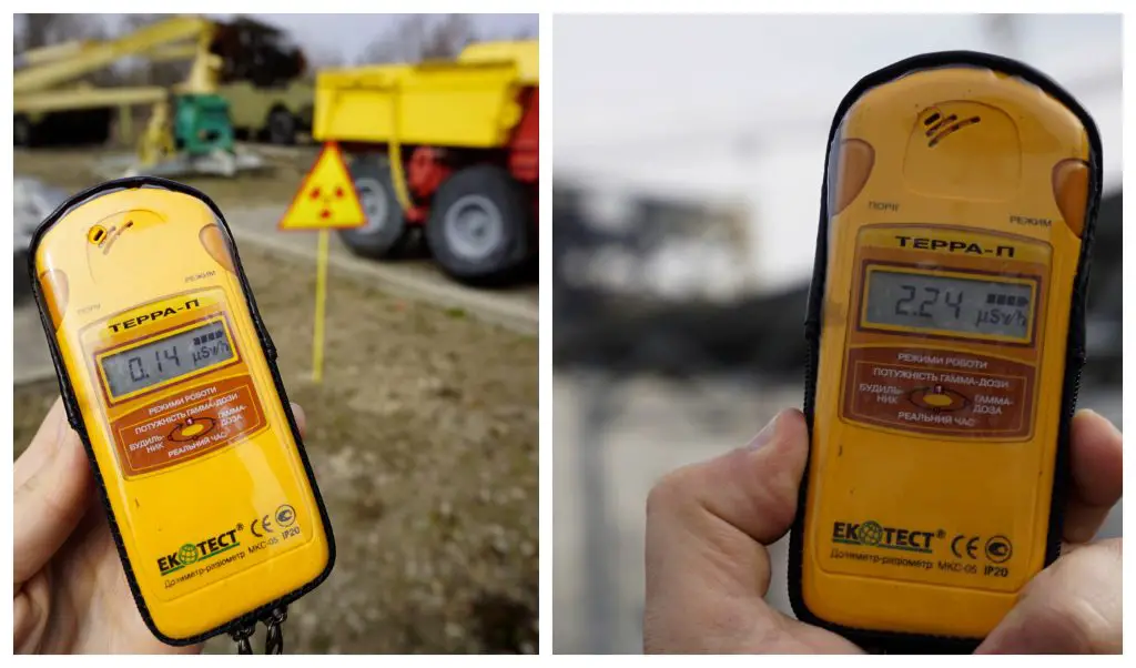 Dosimeter to measure radiation Chernobyl Ukraine