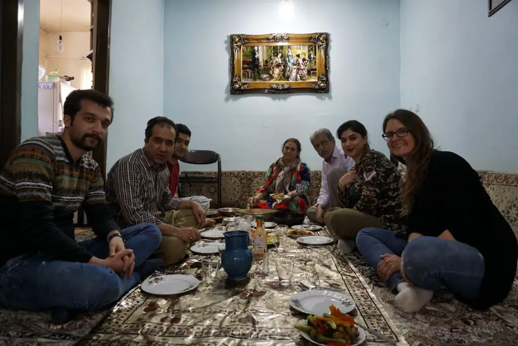 Lunch with my Kurdish family, Kamyaran, Kurdistan, Iran