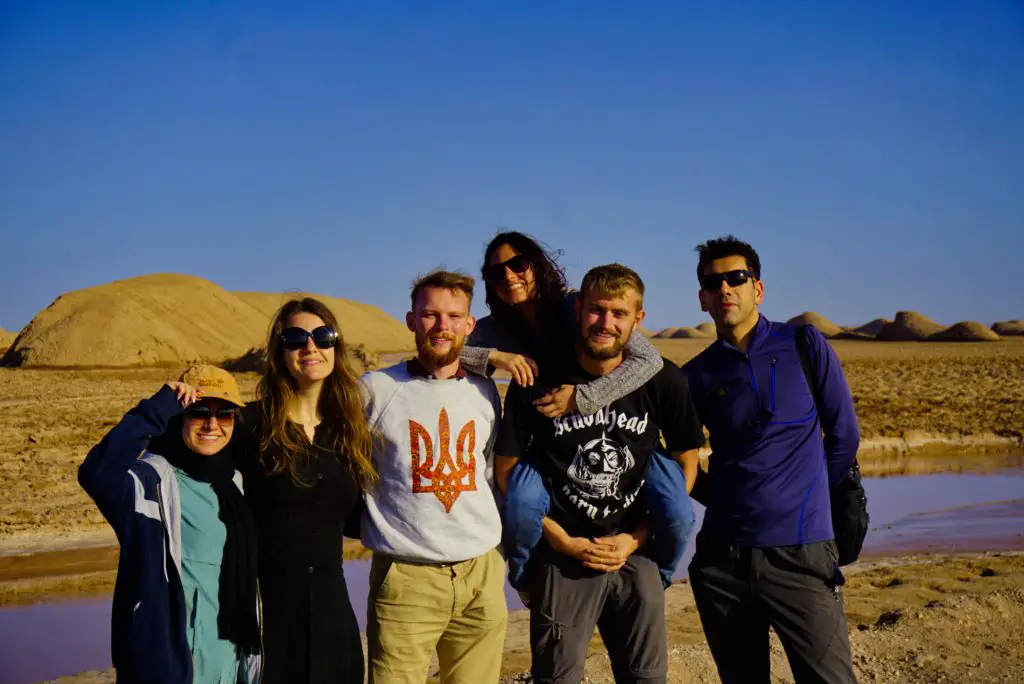 Lut desert with new friends, Iran