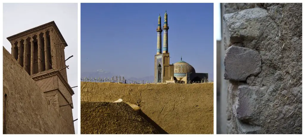 Mud constructions, Yazd, Iran