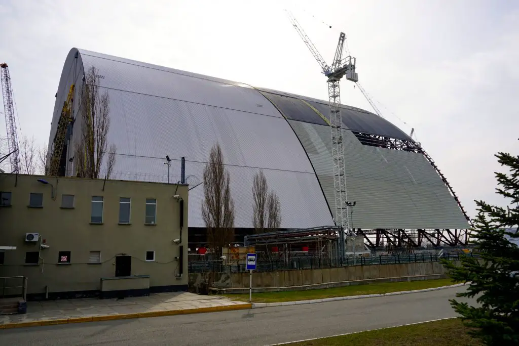 New sarcophagus reactor 4 Chernobyl Ukraine
