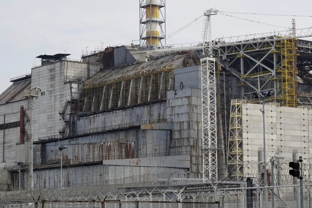 Old sarcophagus reactor 4 Chernobyl Ukraine