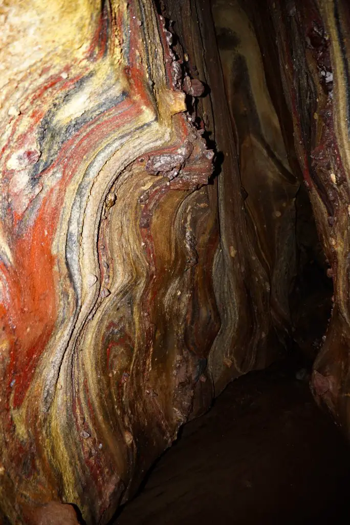 Rainbow caves, Hormuz, Iran