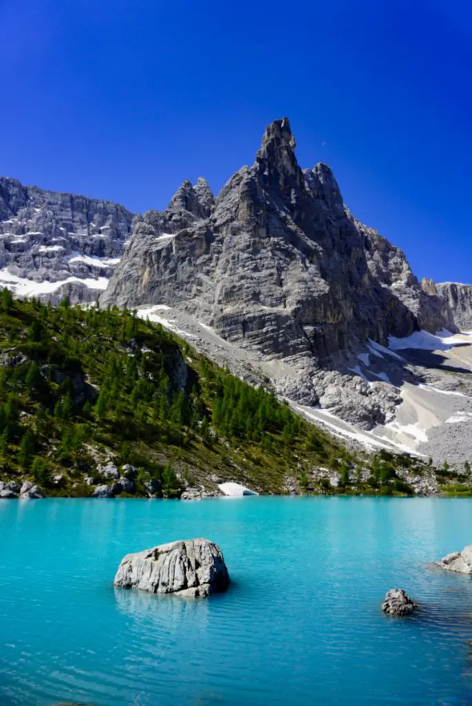 Sorapis lake, Dolomites, Italy