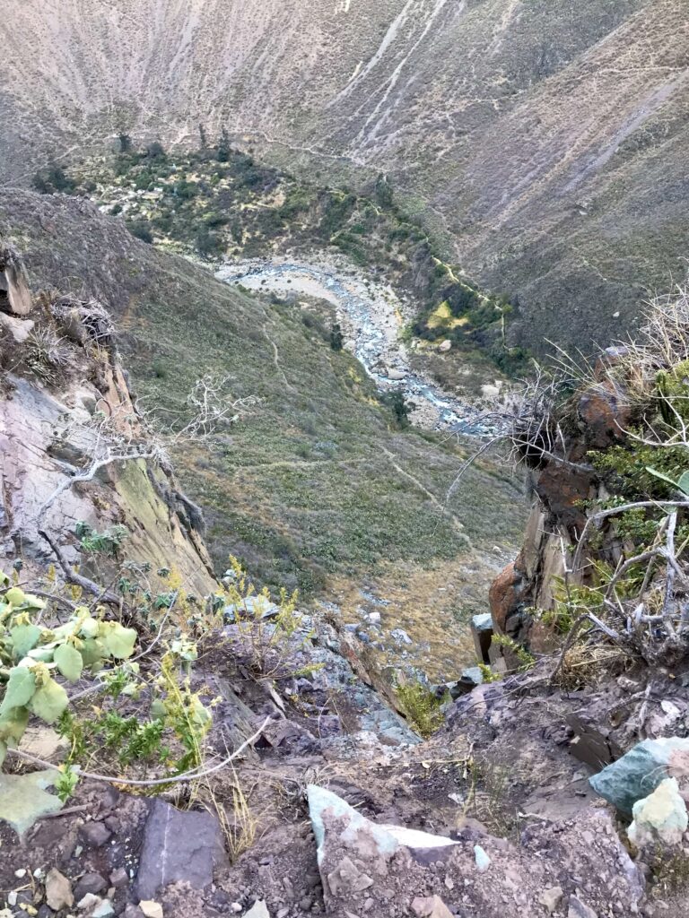 Steep path between Fure and Belen, Colca Canyon, Peru