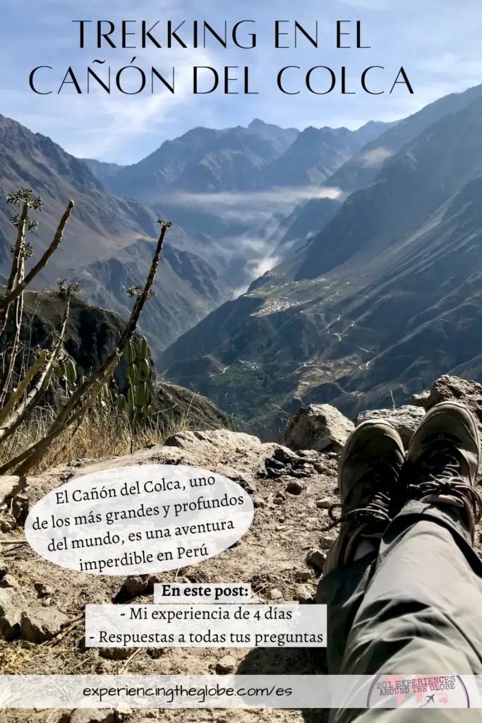 El Cañón del Colca, uno de los más profundos y grandes del mundo, es un imperdible en Perú. ¡Y descubrirlo haciendo senderismo es muy gratificante! En este post te guiaré a través de mi experiencia haciendo trekking sola en el Cañón del Colca durante 4 días, y responderé todas las preguntas que puedas tener antes de que te embarques en el desafío – Experiencing the Globe