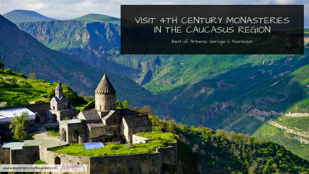 The Caucasus monasteries are an amazing sight. You'll find them all around Armenia, Georgia and even Azerbaijan, in the most breathtaking locations. The whole region is simply stunning, well worth a spot in everyone’s bucket list – Experiencing the Globe #CaucasusMonasteries #Armenia #Georgia #Azerbaijan #CaucasusRegion #TravelExperiences #BeautifulDestinations #Wanderlust #Backpacking #SoloFemaleTravel #MeetTheLocals #IndependentTravel #BucketList