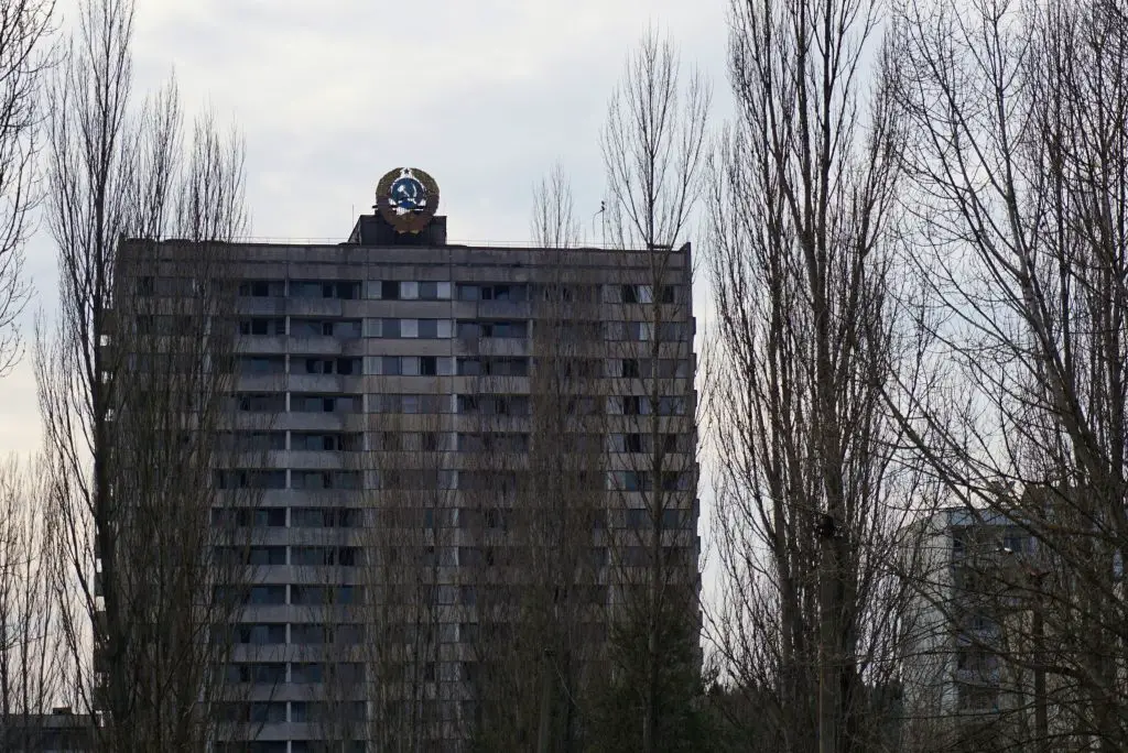 Abandoned building Pripyat Chernobyl Ukraine