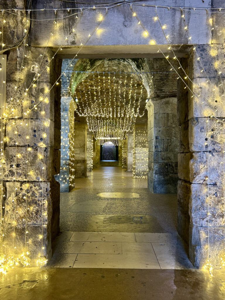 Advent in Split, Basement Halls of Diocletian palace during Christmas, Split, Croatia - Experiencing the Globe
