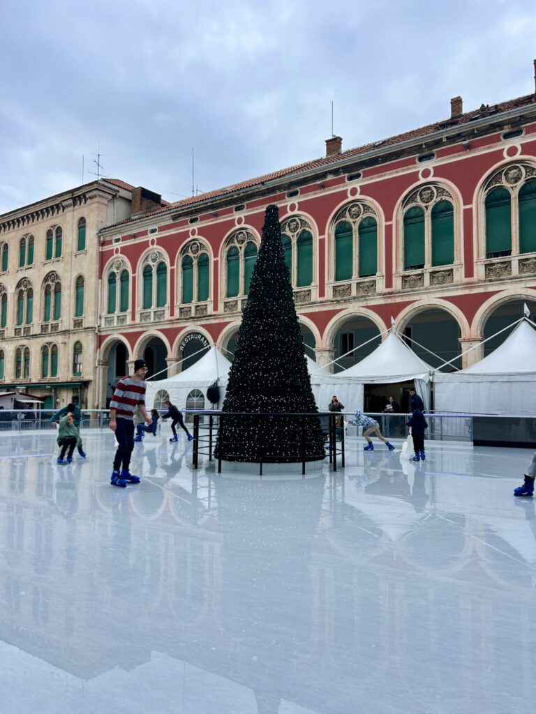 Advent in Split, Prokurative, Republic square during Christmas, Split, Croatia - Experiencing the Globe