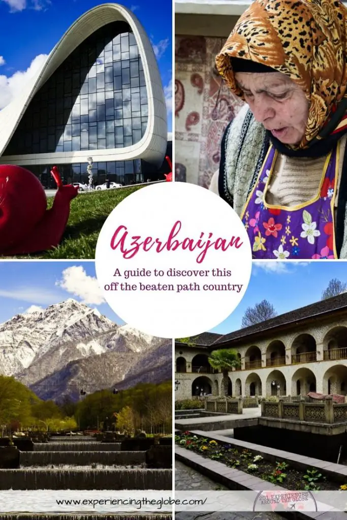 Discover a country that was closed for so long. Travel to Azerbaijan to see the petrodollar shinny Baku and the most charming little towns – Experiencing the Globe #Azerbaijan #Baku #Qabala #Sheki #Qobustan #OnTheBeatenPath #Wanderlust #IndependentTravel #SoloFemaleTravel #Backpacking #Adventures #TravelExperience