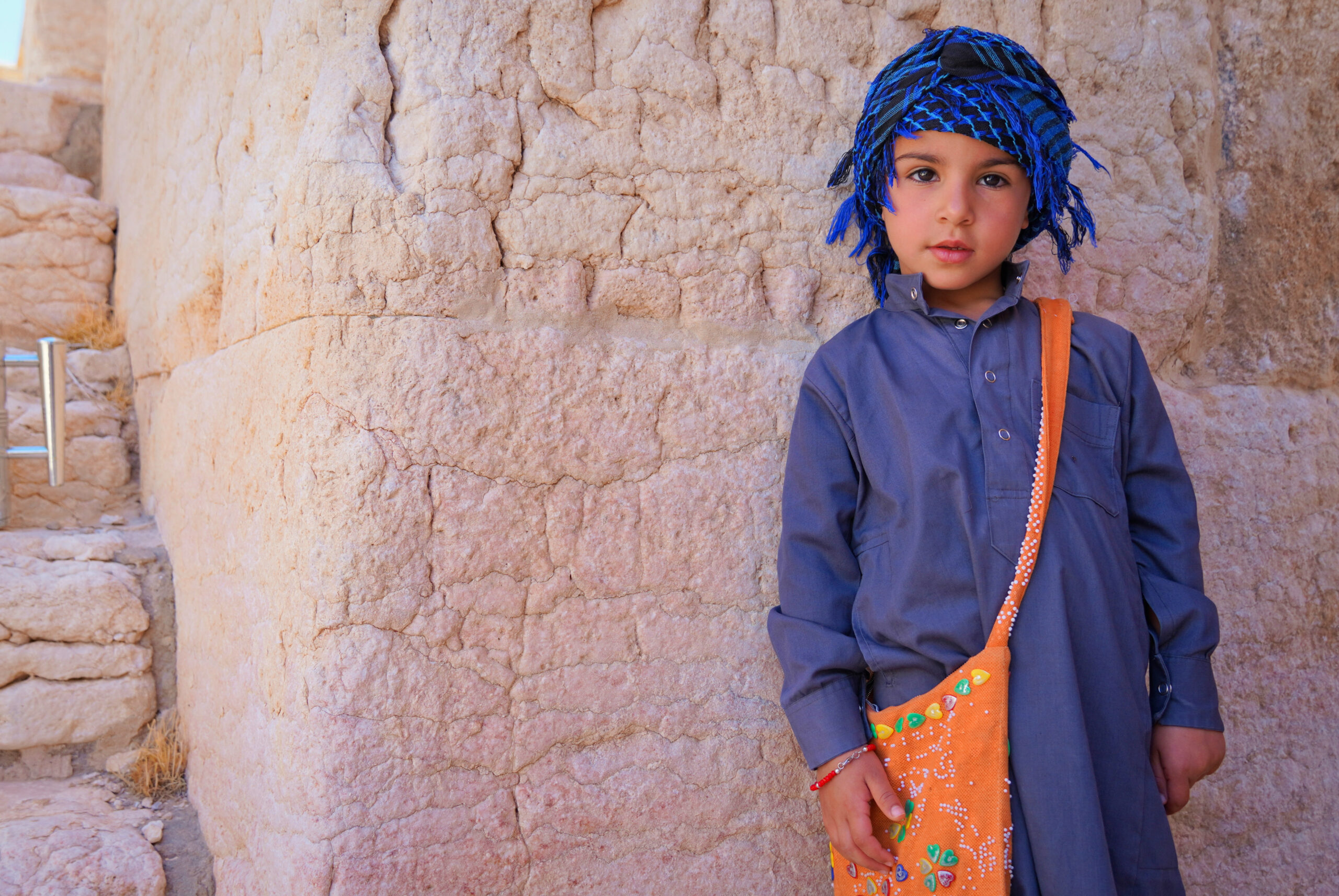 Bedouin's daughter, Theater, Palmyra, Syria - Experiencing the Globe