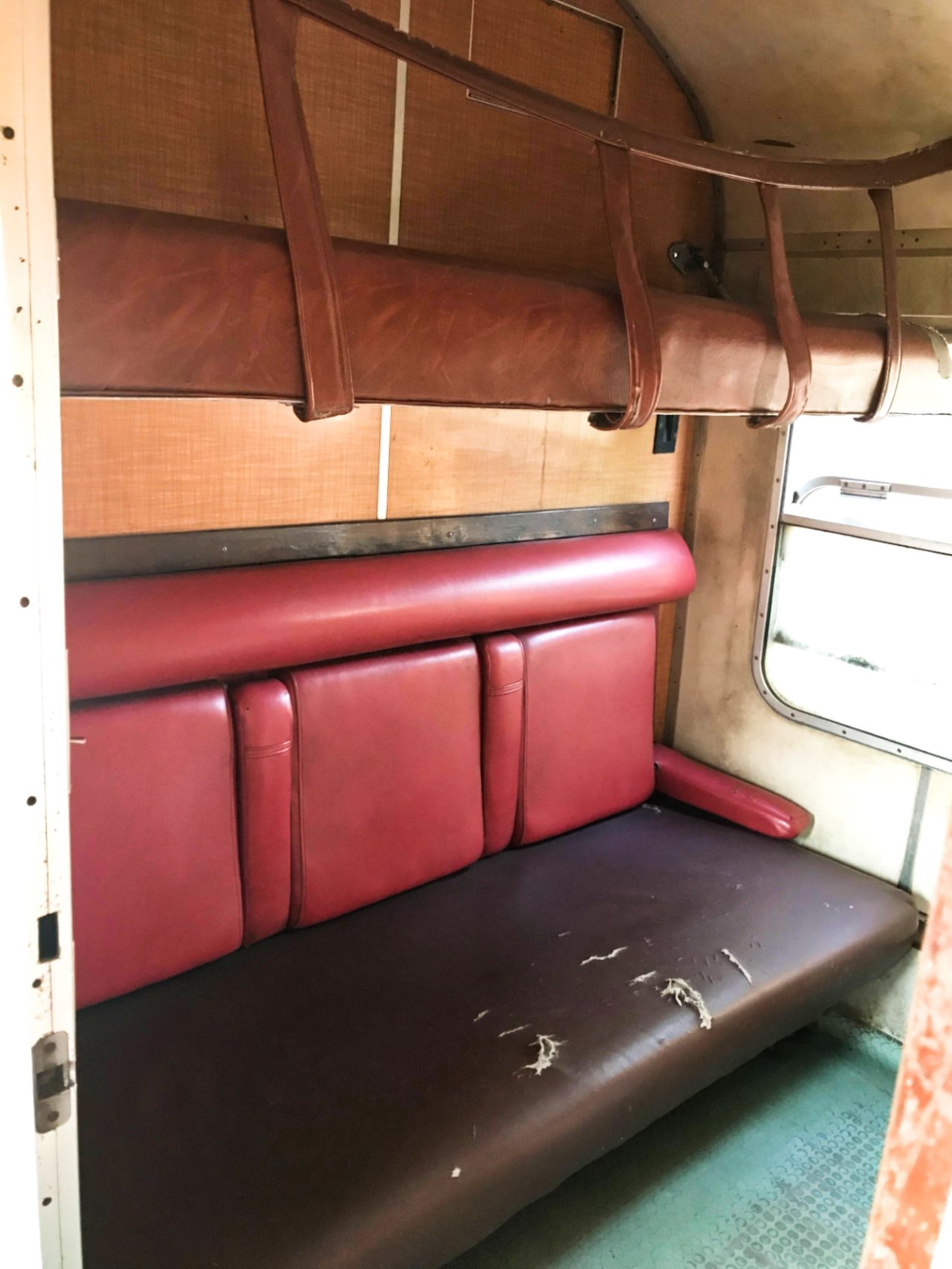 Bunk bed on a first-class compartment, Central Line train, Kigoma to Dar es Salaam, Tanzania - Experiencing the Globe