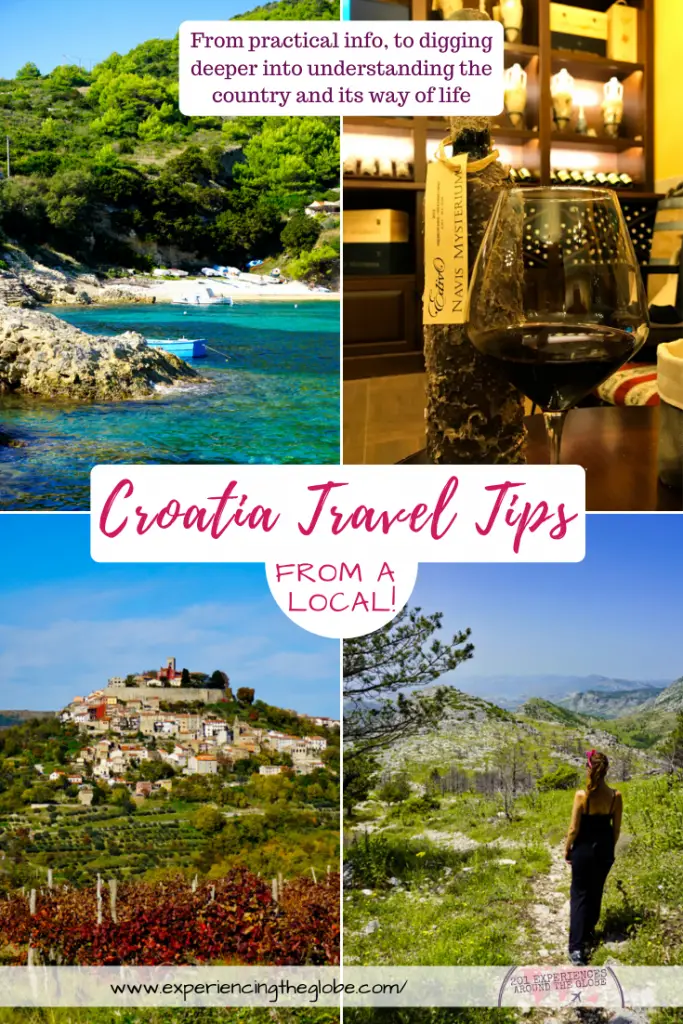 After years living in Croatia, I’m sure I can give you advice to make your trip much better! From practical information, to digging deeper into understanding the country and its way of life, these are the best Croatia travel tips from a local – Experiencing the Globe #Croatia #CroatiaFullOfLife #TravelPhotography #BucketList #TravelExperiences #BeautifulDestinations #Wanderlust #BalkanTravel #CroatiaTravel