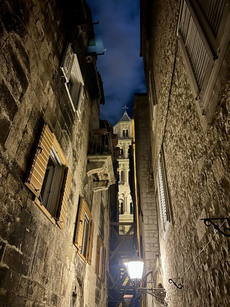 Diocletian palace at night, Split, Croatia - Experiencing the Globe
