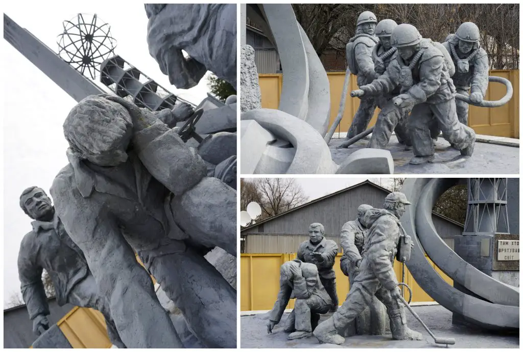 Firefighters Monument Chernobyl Ukraine