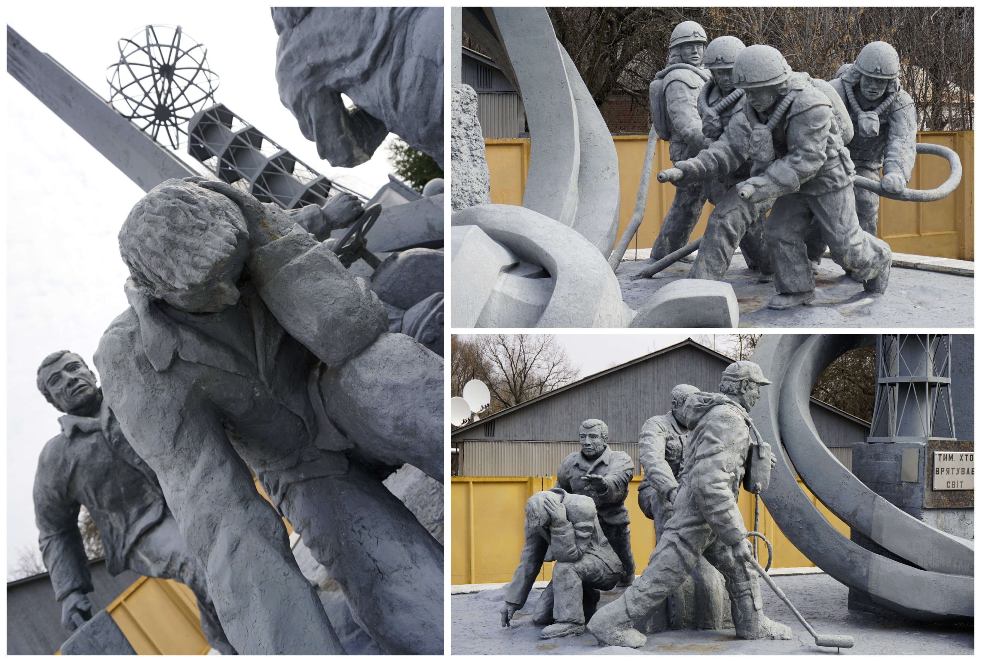 Firefighters Monument Chernobyl Ukraine