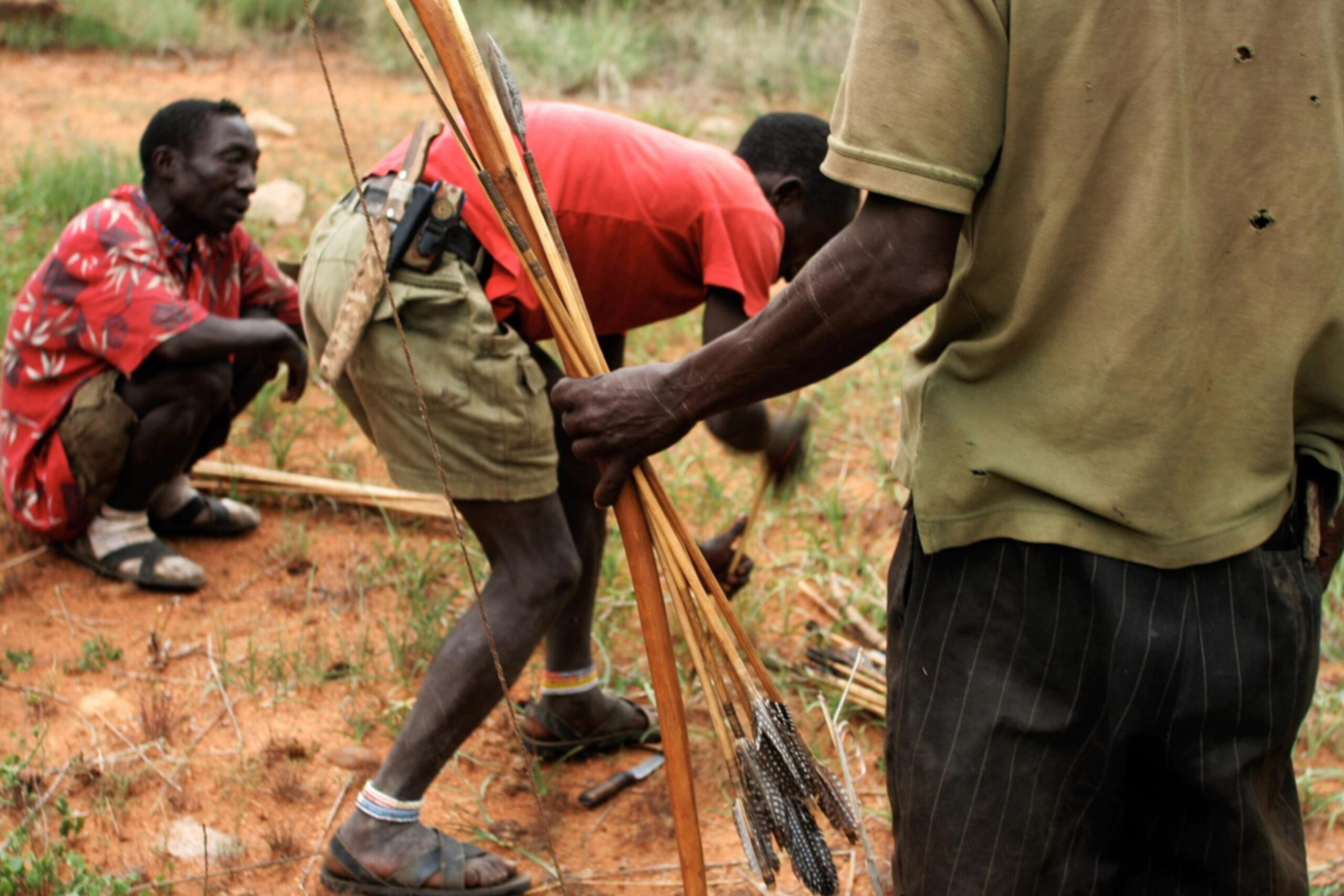 Hadza people in Lake Eyasi, Tanzania