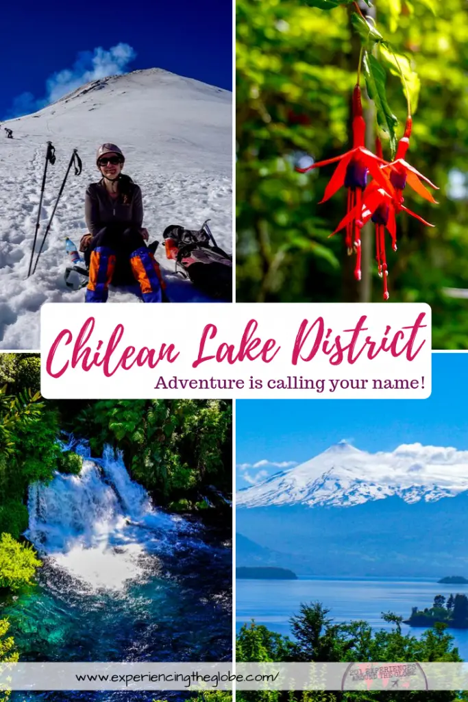 The Chilean Lake District is perfect for the adventurous souls: hike magical forest, climb the active Villarrica volcano, go rafting, and much more! #ClimbVillarrica #LakeDistrict #TravelsExperiences #Pucon #Chile #ChilieanLakeDistrict #Adventures #HuiloHuilo #Caburgua #Calafquen #Mountaineering #Rafting