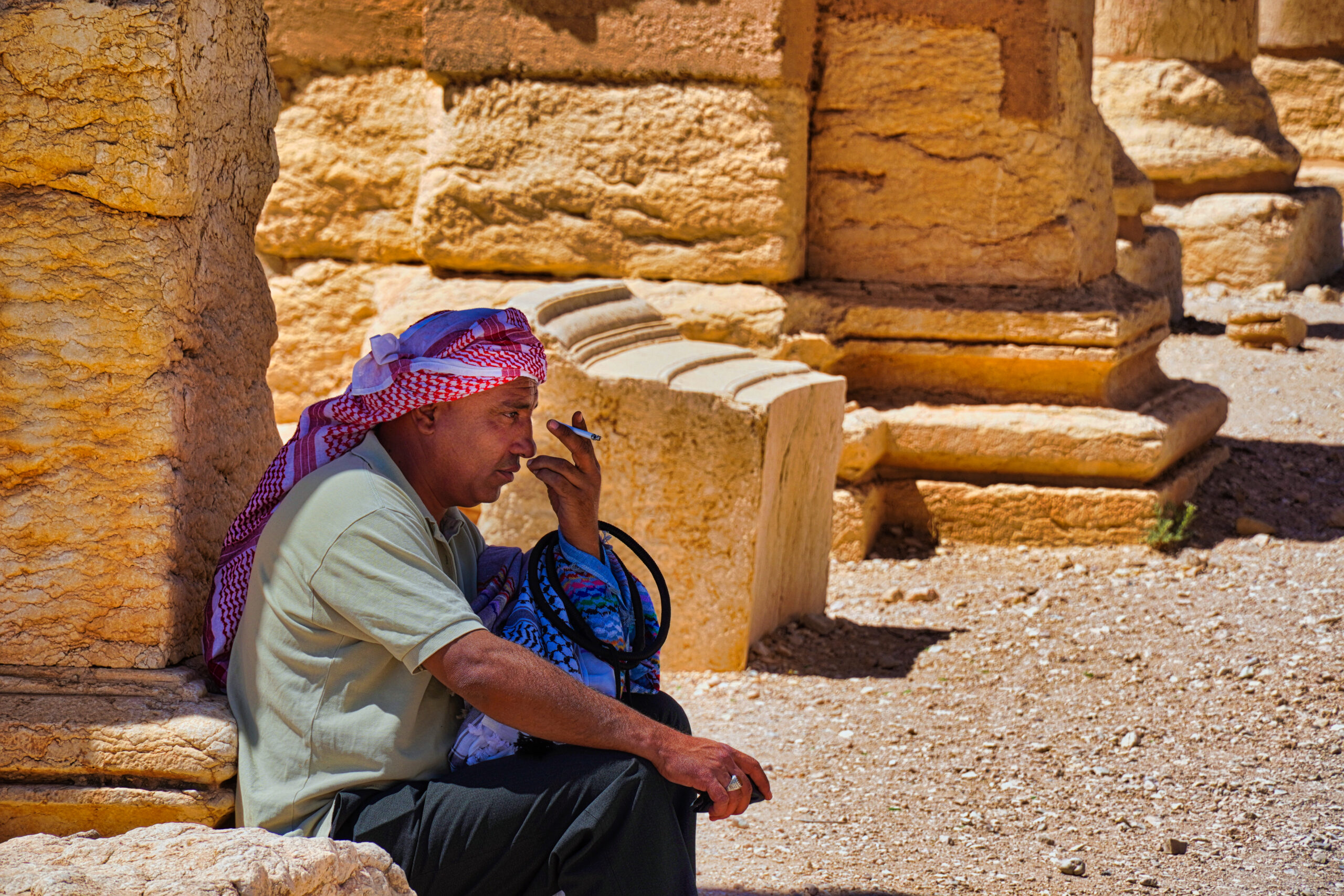 Local vendor, Palmyra, Syria - Experiencing the Globe