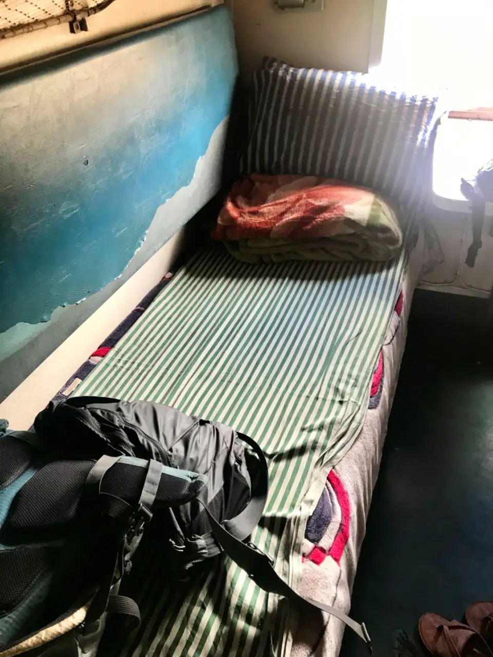 'Luxury' bed of a first-class ticket, Tazara train, Dar es Salaam to Mbeya, Tanzania - Experiencing the Globe