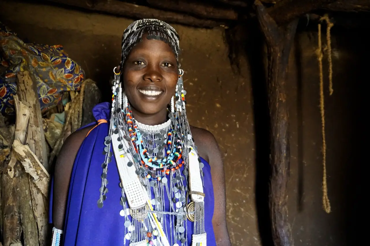 Masai woman's wedding jewelry, Tanzania - Experiencing The Globe
