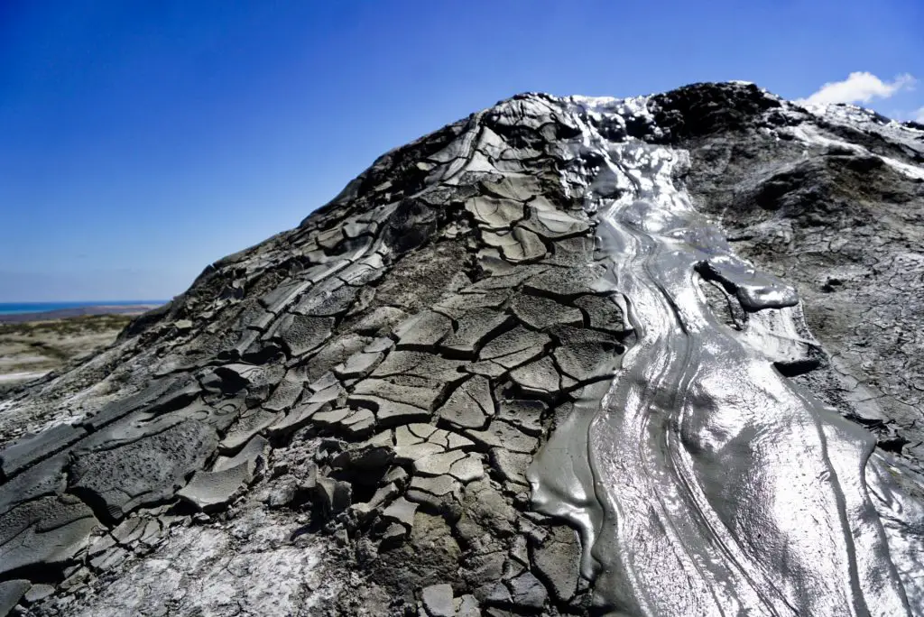 Mud volcanoes, Qobustan, Azerbaijan