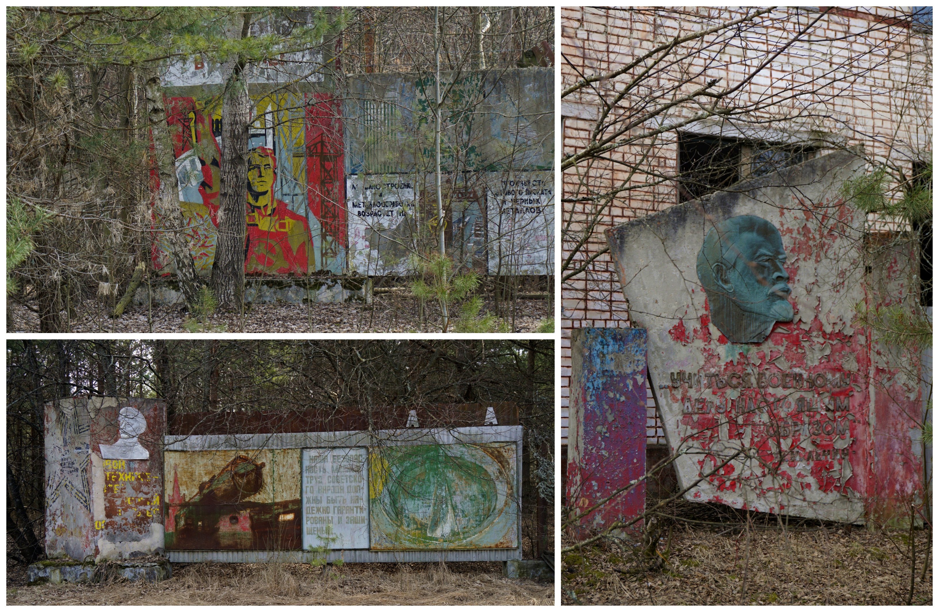Murals Pripyat Chernobyl Ukraine