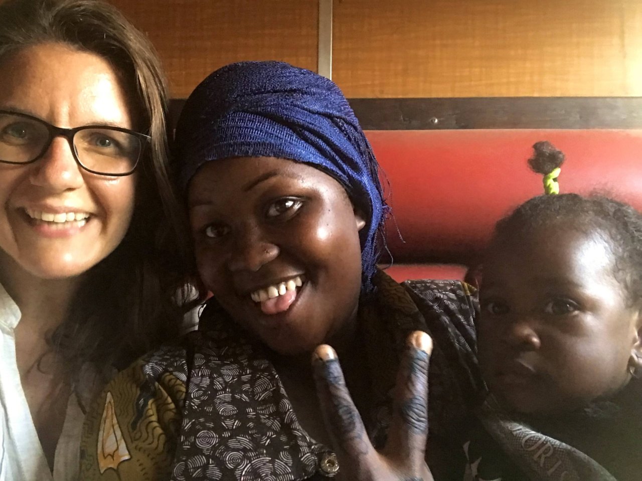 My roommates Adida and Sabrina, Central Line train, Kigoma to Dar es Salaam, Tanzania - Experiencing the Globe