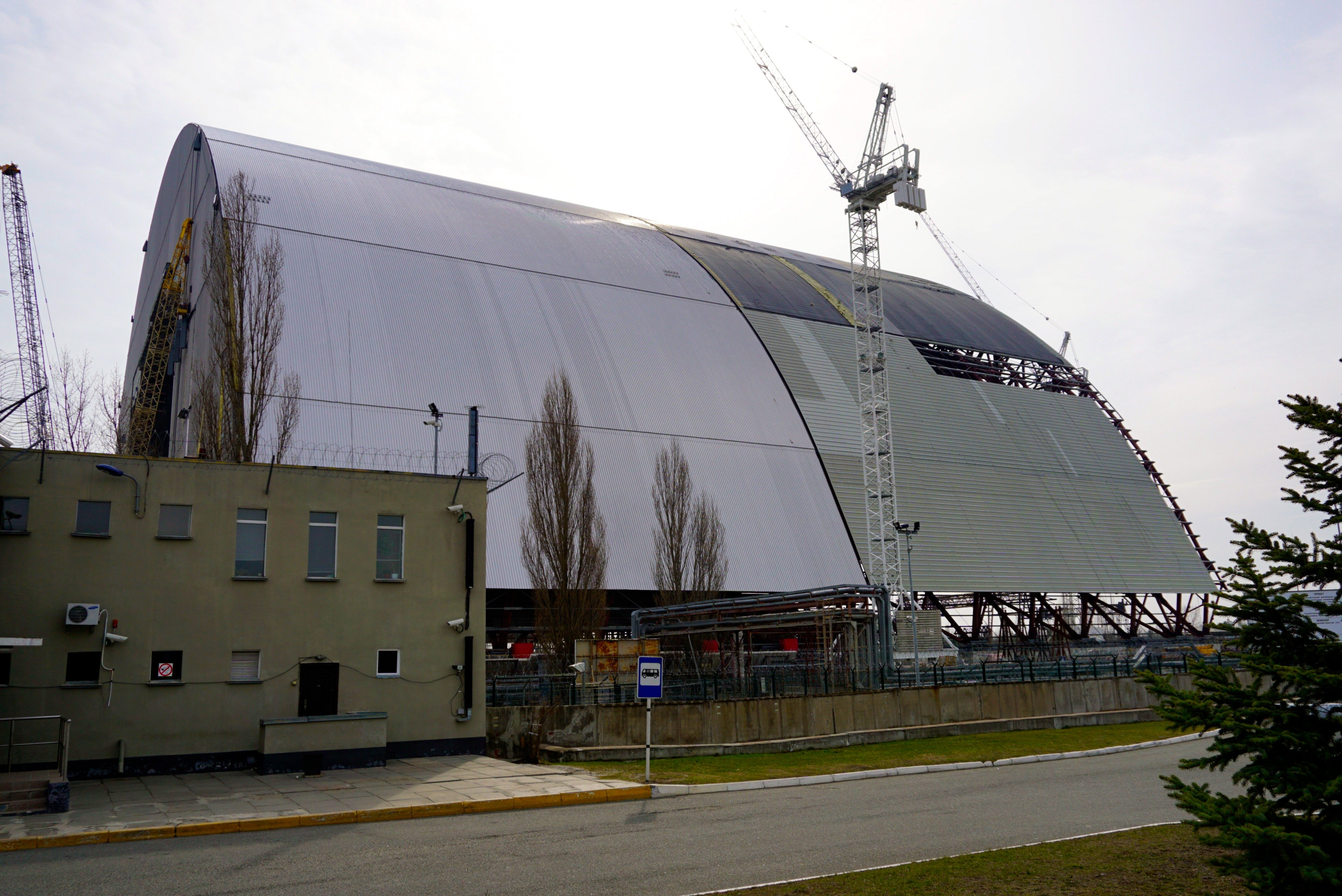 New sarcophagus reactor 4 Chernobyl Ukraine
