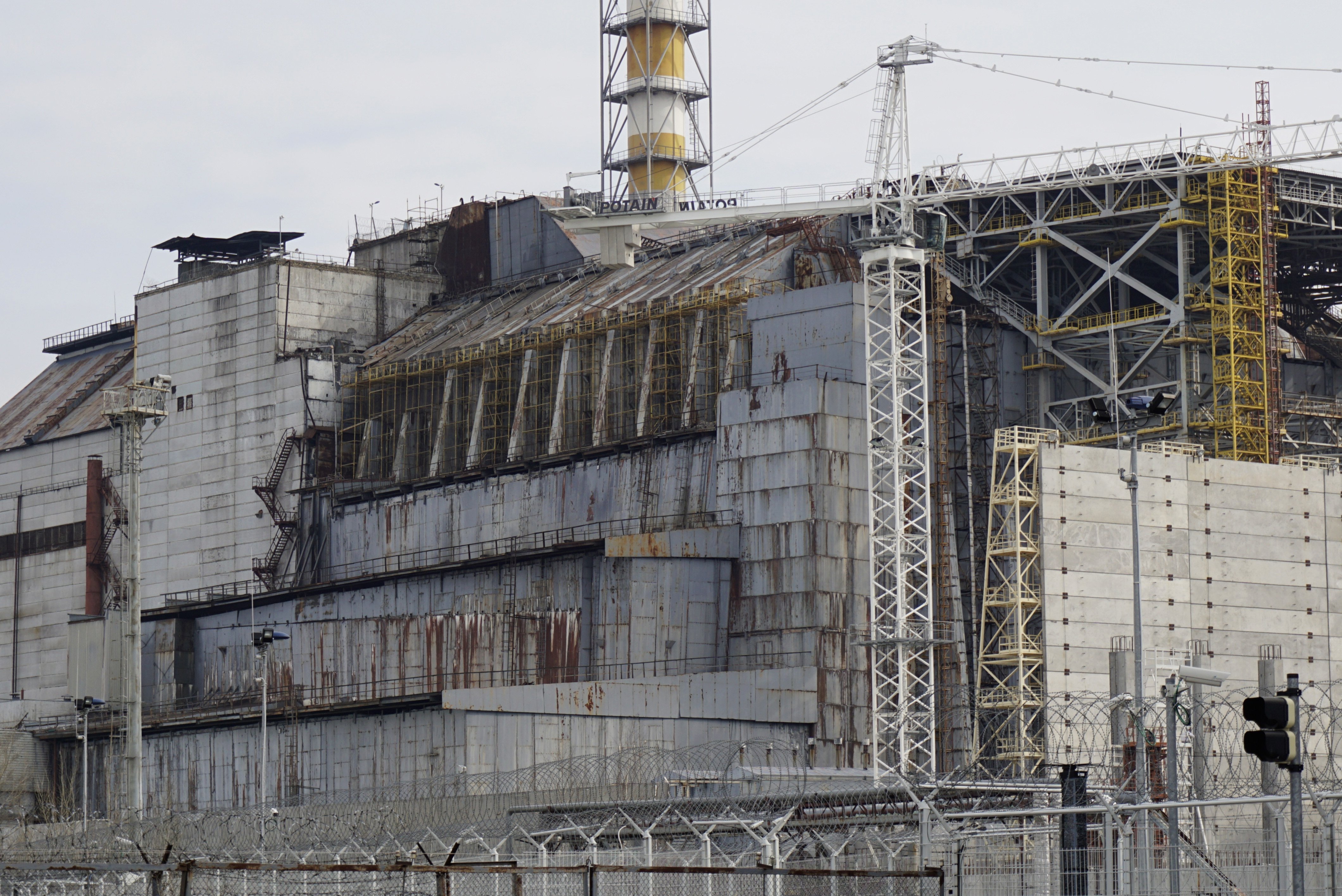 Old sarcophagus reactor 4 Chernobyl Ukraine