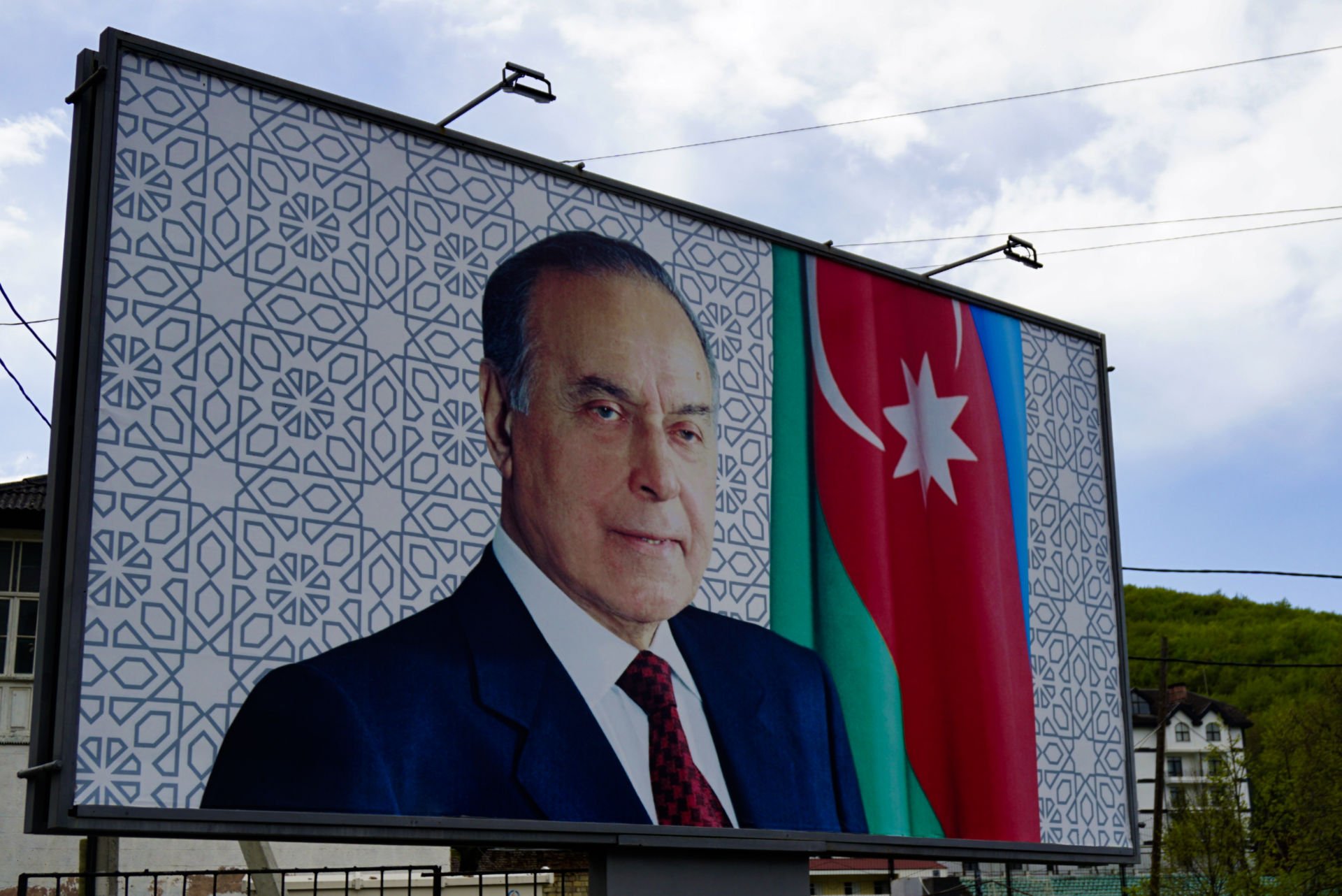 President Heydar Aliyev poster, Azerbaijan – Experiencing the Globe