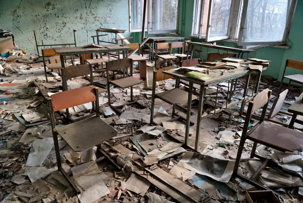 Pripyat school Chernobyl Ukraine