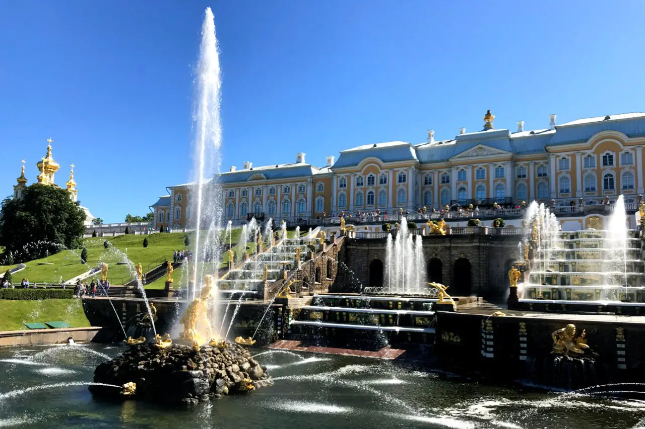 Samson, Grand Palace and Grand Cascade, Peterhof, Russia