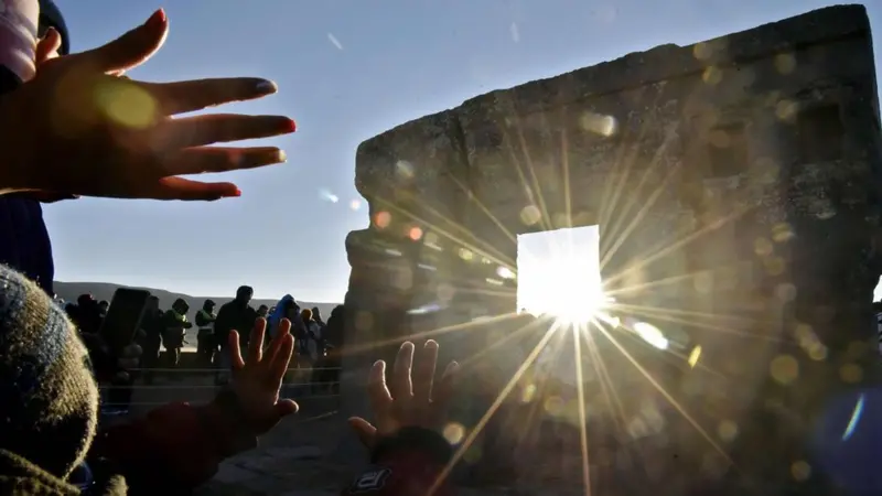 Solstice in Tiwanaku, Bolivia