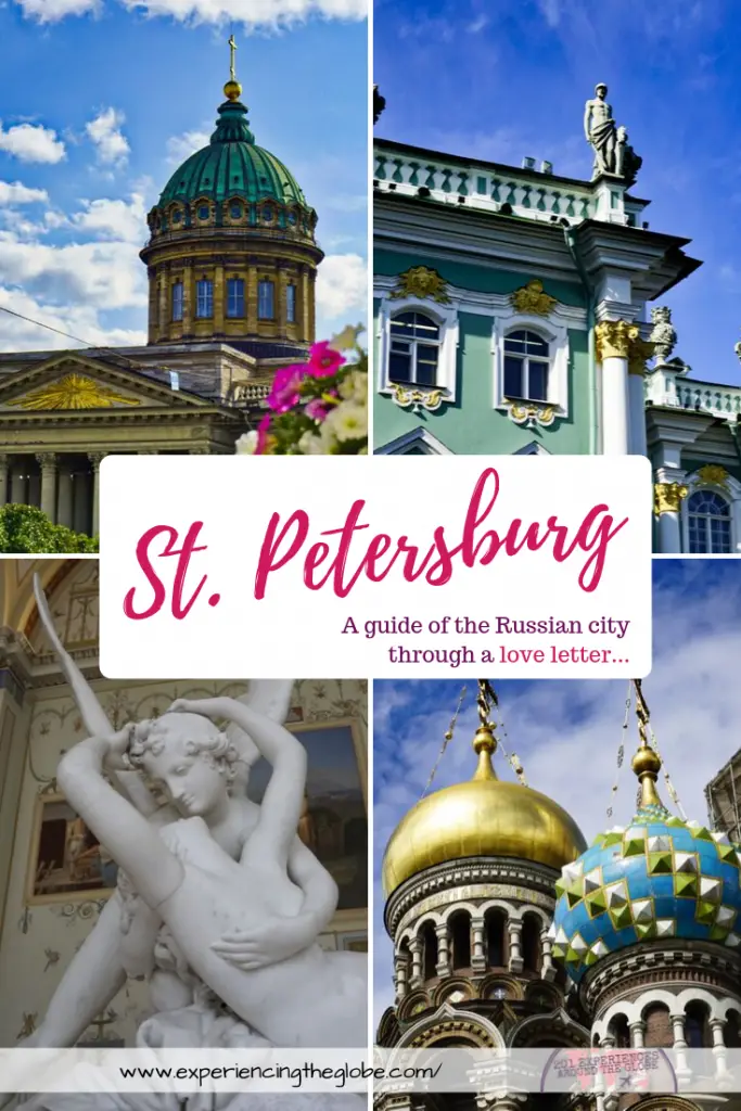 Travel to Saint Petersburg, Russia, to explore a place where culture, history and arts meet. More than a travel guide with things to see and do in the city, you’ll get a love letter with the best the place has to offer – Experiencing the Globe #StPetersburg #SaintPetersburg #RussianFederation #Russia #TravelToStPetersburg #BestOfStPetersburg #BeautifulDestinations #Wanderlust #TravelPhotography #SlowTravel #IndependentTravel #SoloFemaleTravel #Backpacking #TravelExperiences #BucketList