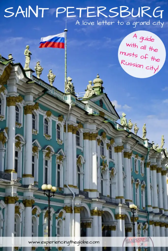 Travel to Saint Petersburg, Russia, to explore a place where culture, history and arts meet. More than a travel guide with things to see and do in the city, you’ll get a love letter with the best the place has to offer – Experiencing the Globe #StPetersburg #SaintPetersburg #RussianFederation #Russia #TravelToStPetersburg #BestOfStPetersburg #BeautifulDestinations #Wanderlust #TravelPhotography #SlowTravel #IndependentTravel #SoloFemaleTravel #Backpacking #TravelExperiences #BucketList