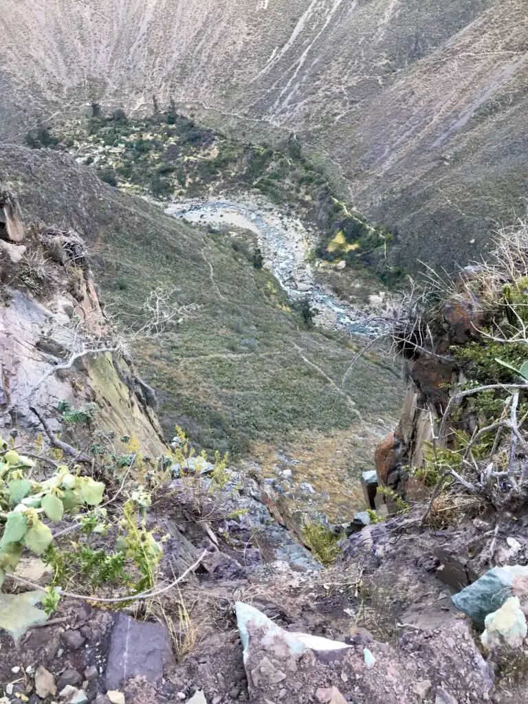 Steep path between Fure and Belen, Colca Canyon, Peru