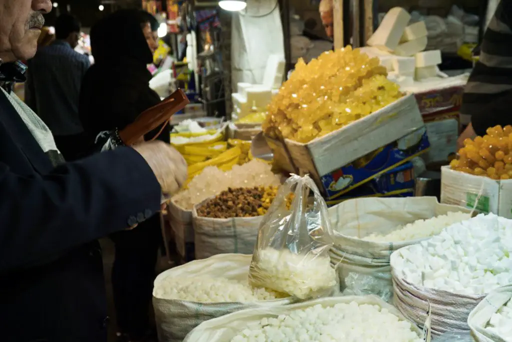 Sugar, Grand Bazaar, Tabriz, East Azerbaijan, Iran – Experiencing the Globe
