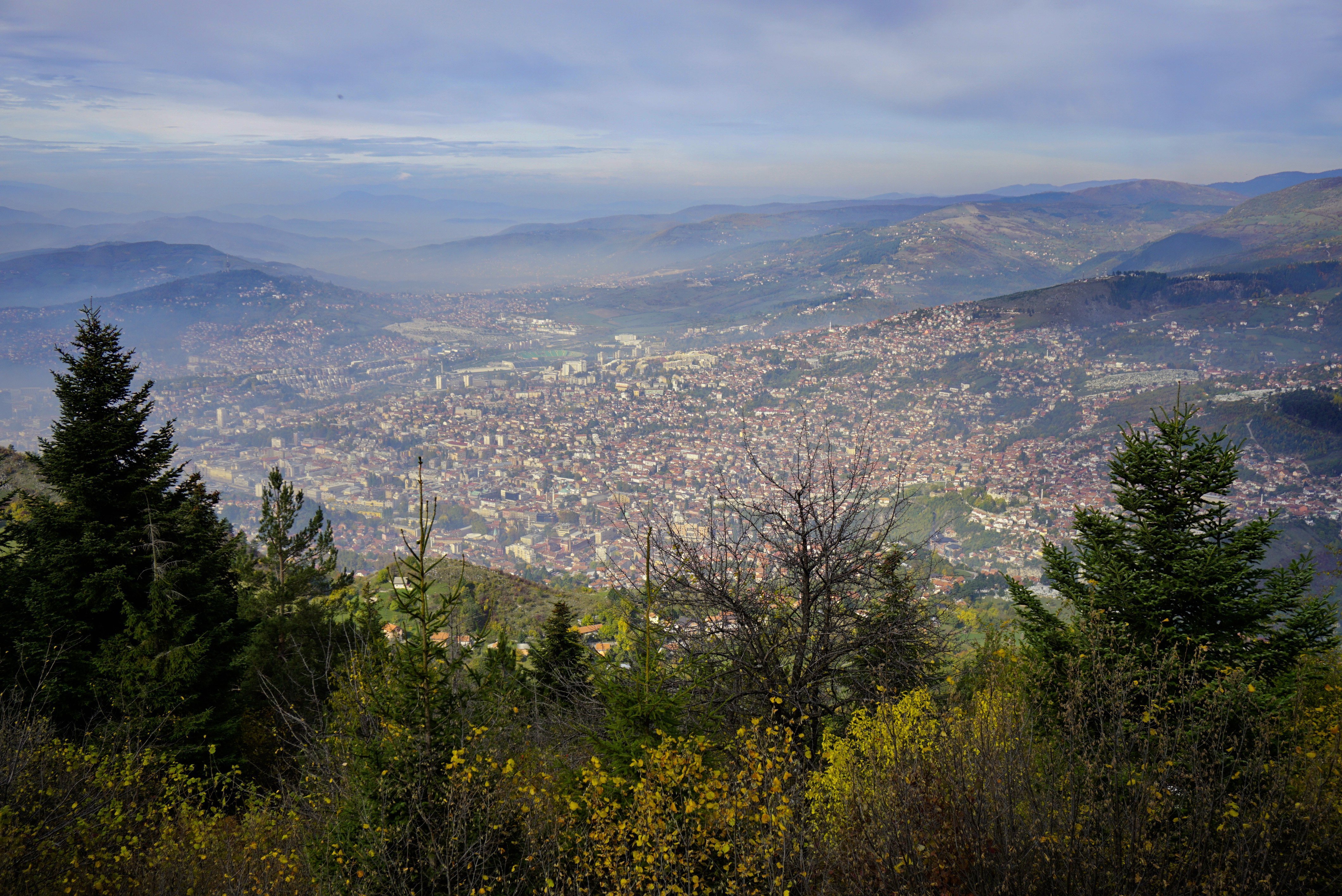 The city from above, Sarajevo, Bosnia and Herzegovina