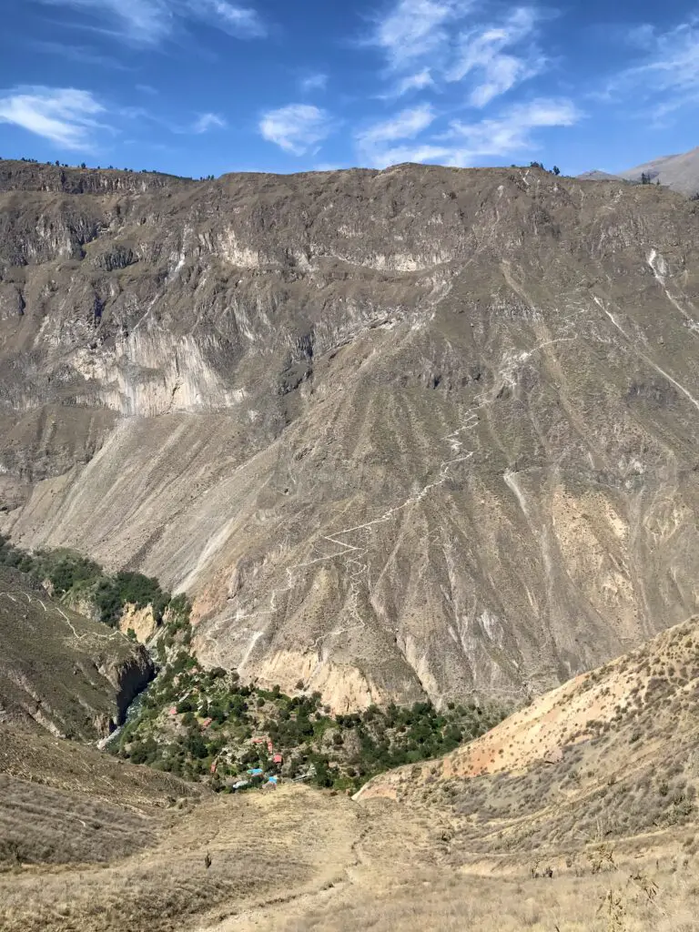 The endless zigzag from Sangalle to Cabanaconde, Colca Canyon, Peru