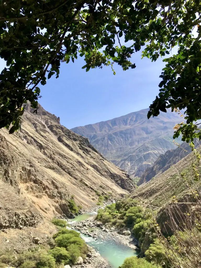 The view from Casa de Virginia in Llahuar, Colca Canyon, Peru