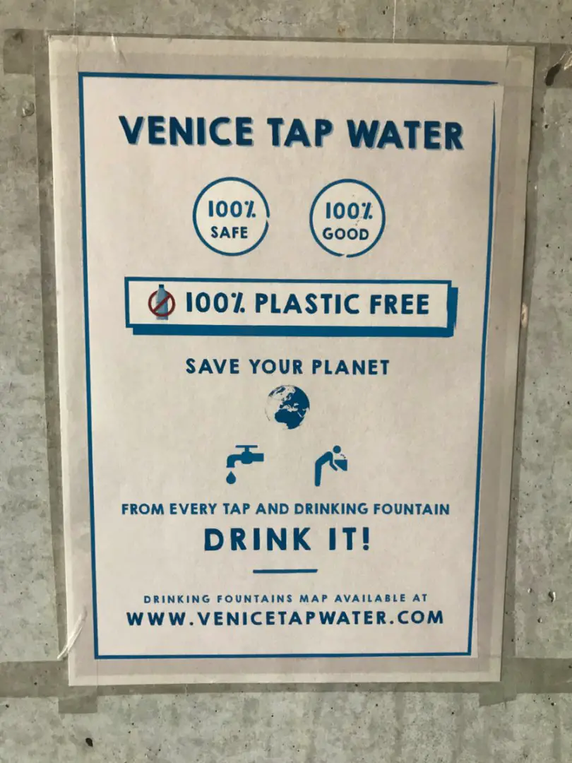 Venice tap water is safe – Experiencing the Globe