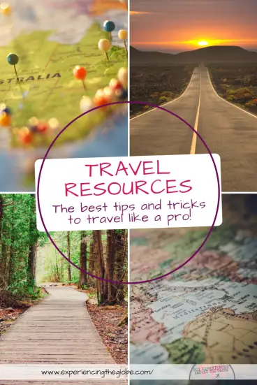 Looking for travel resources? Here’re are the best travel tips and tricks I’ve learnt after years going round the world. Everything you need to know to travel like a pro: all the steps on how to plan a trip, the best travel tips, the top rookie mistakes (and how to avoid them), my greatest travel hacks, and a list with all packing essentials – Experiencing the Globe #TravelResources #TravelTips #TravelHacks #TravelTricks #TravelLikeAPro #HowToPlanATrip #PackingEssentials